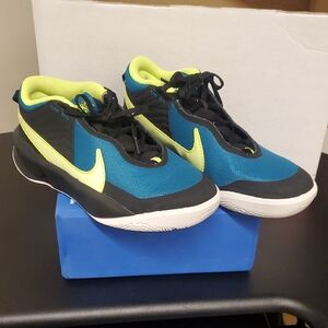 Nike Kids' Teal and Lime Sneakers